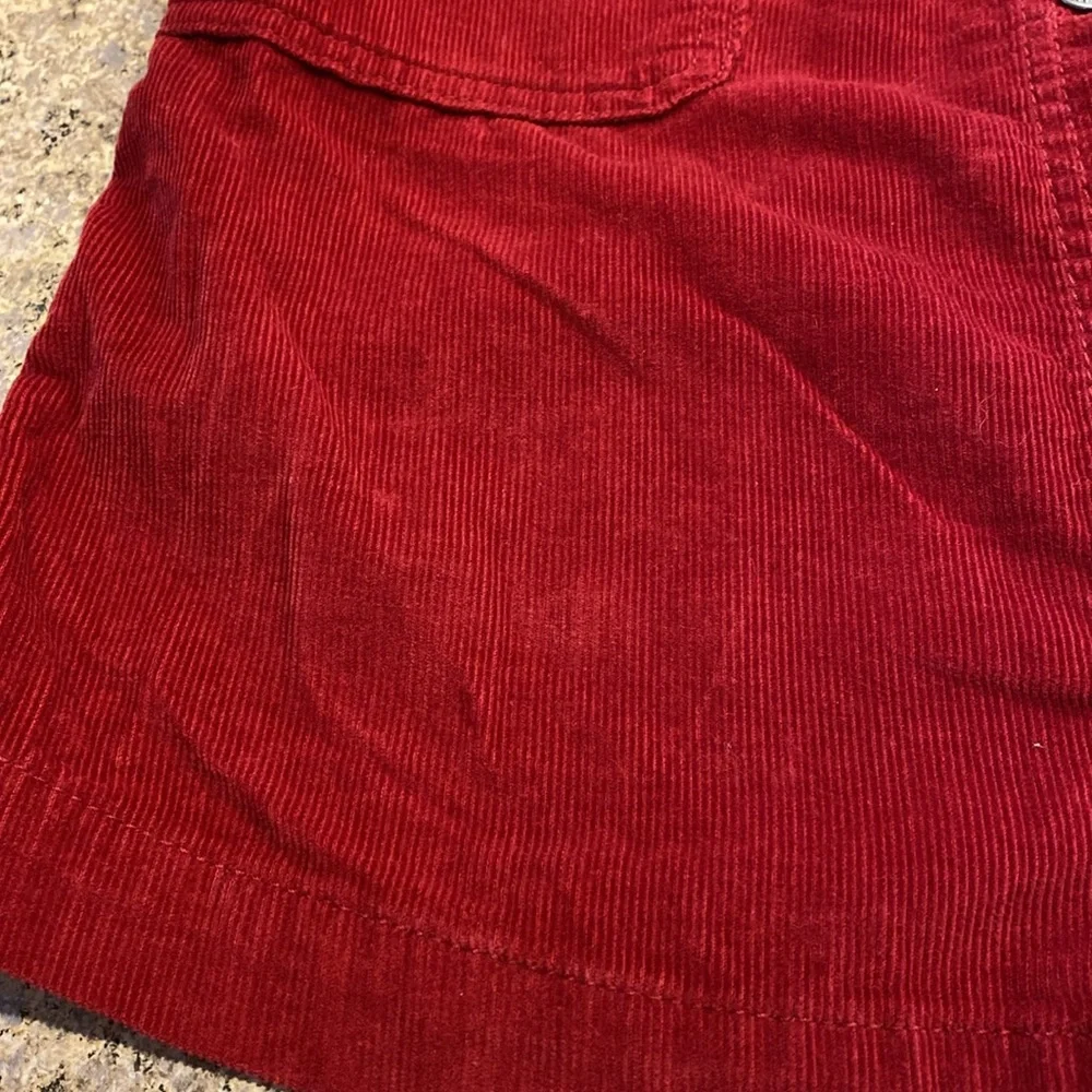 Old Navy Girls Corduroy Red Dress XL 12 Holidays MUSTY SMELL
